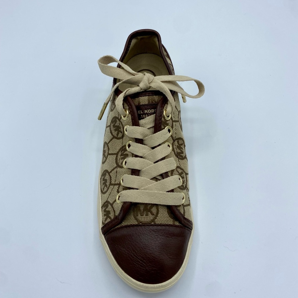 ✨MICHAEL KORS Signature Brown/Gold/Tan  Sneakers Size: 7.5✨ - Picture 8 of 8